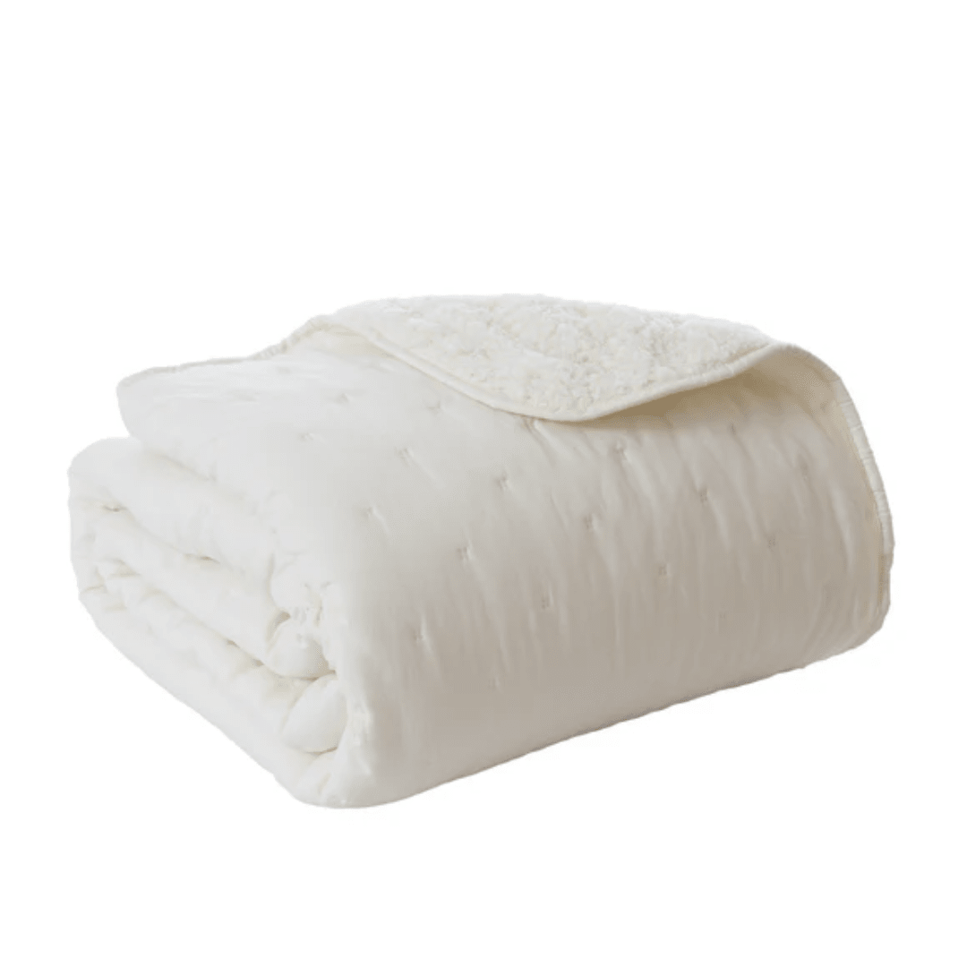 Cubrecama Calma Sherpa Crema2