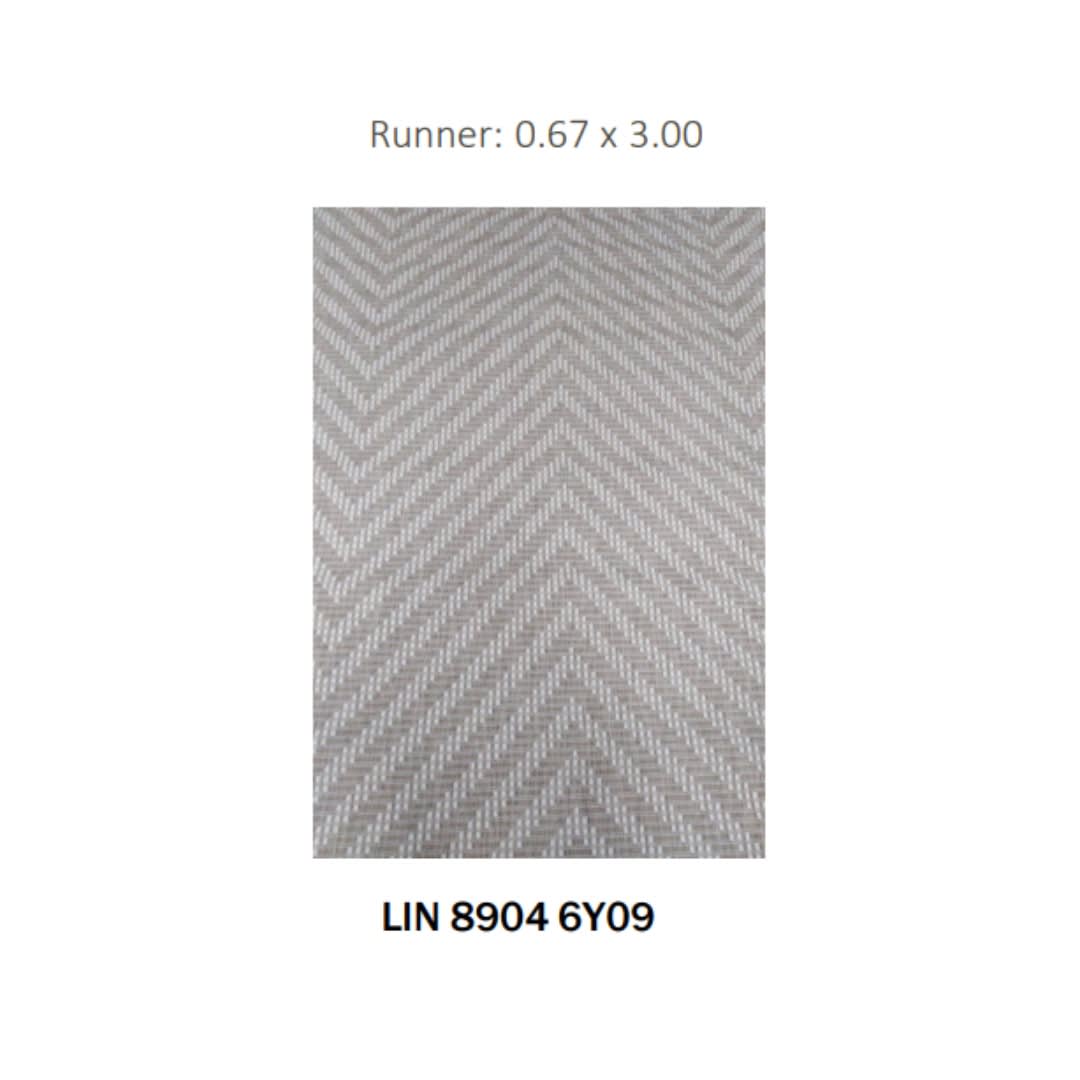 Alfombra Runner ZigZag Champagne5