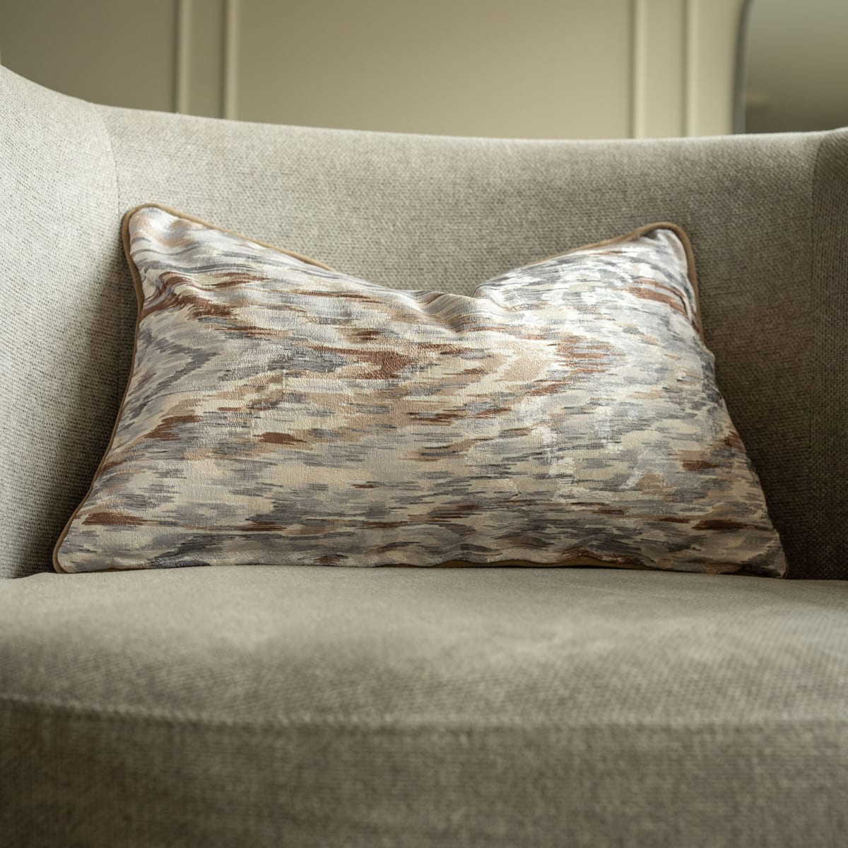 Funda de Cojin Antonella Camel Rectangular2