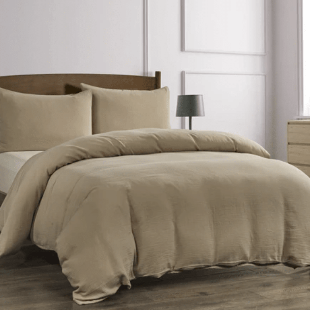 Funda Edredón Muselina Beige1