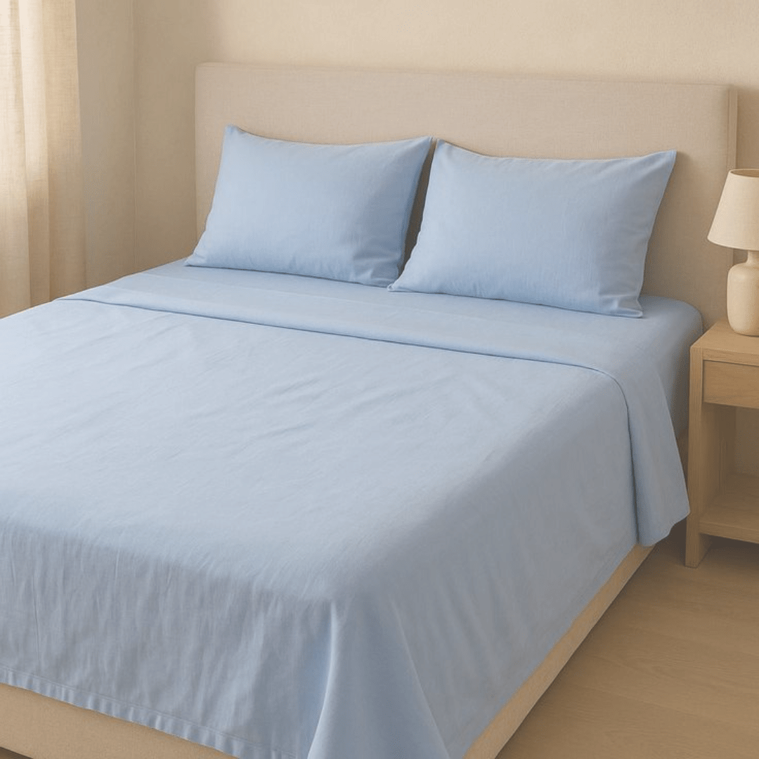 Sábana 200 Hilos Percale Zen Blue1