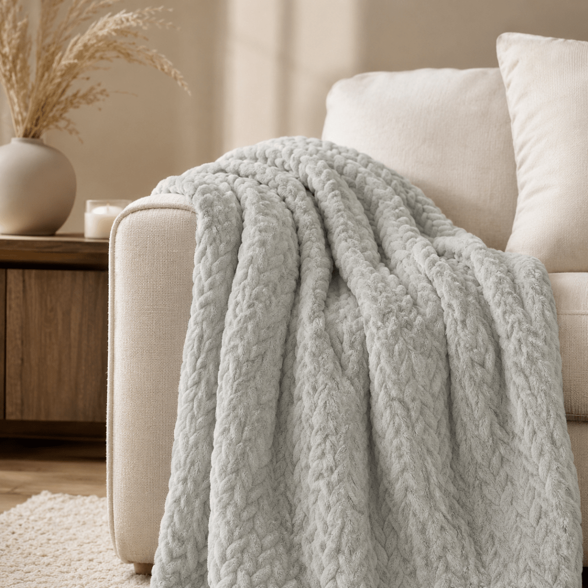 Manta Fleece Gris1