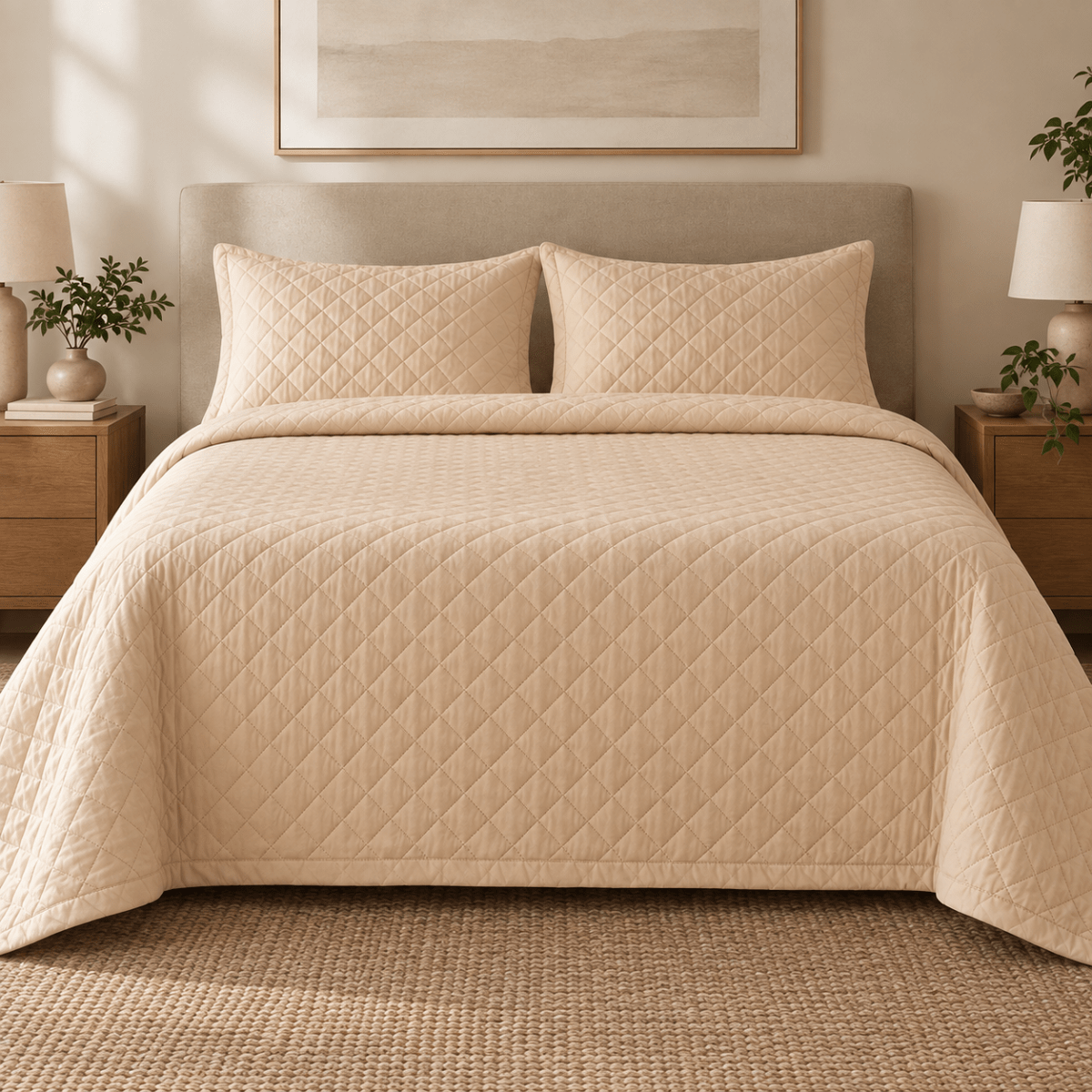 Cubrecama Mila Beige5