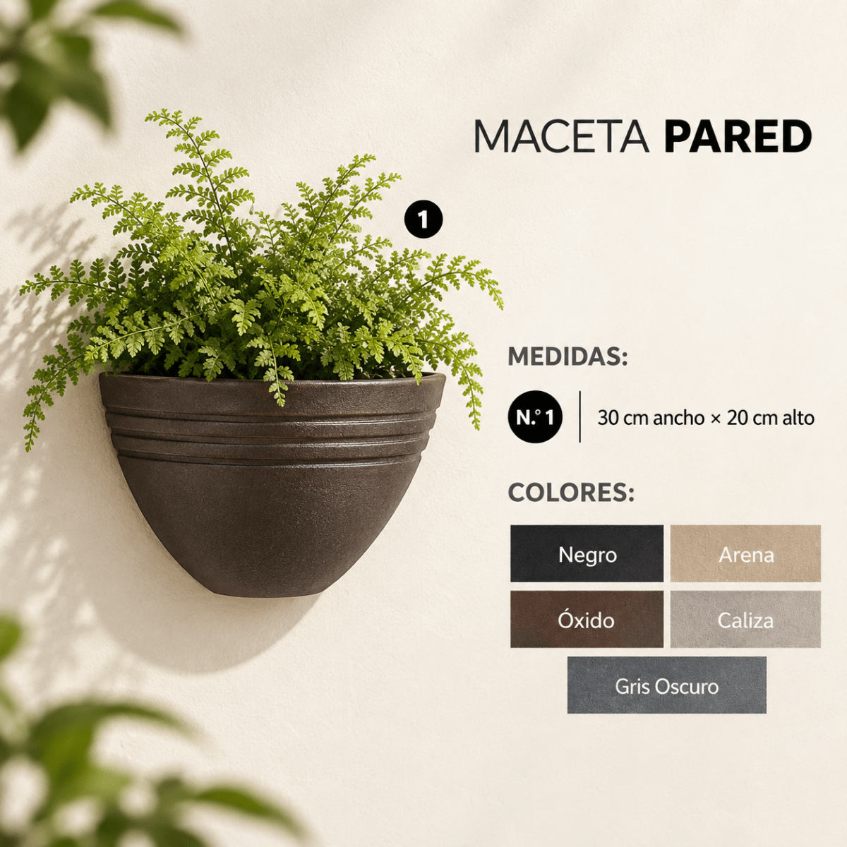 Maceta de Pared1