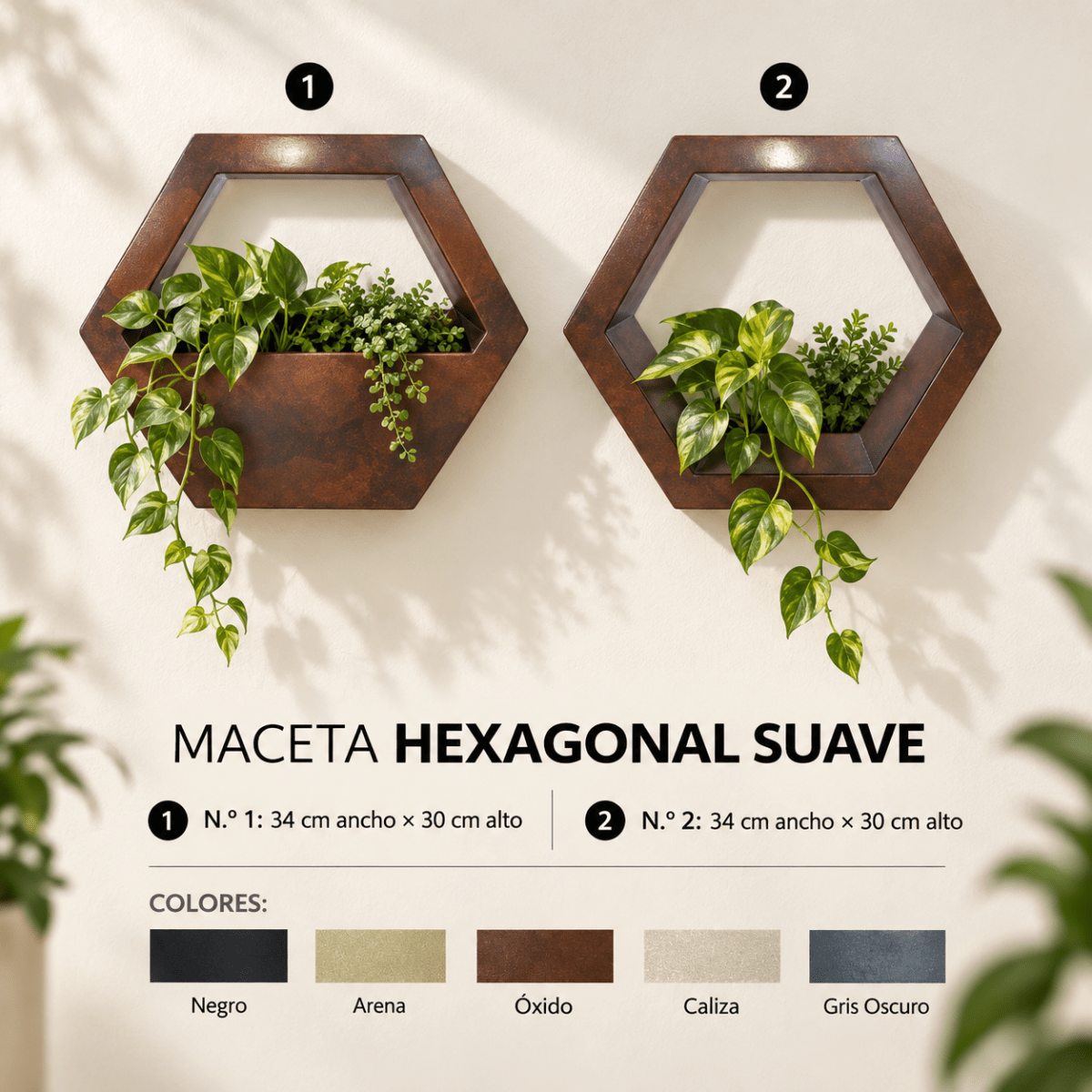 Maceta Hexagonal1