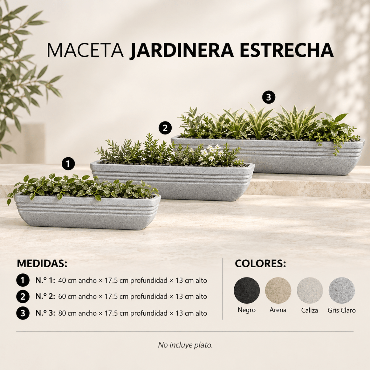 Maceta Jardinera Estrecha1