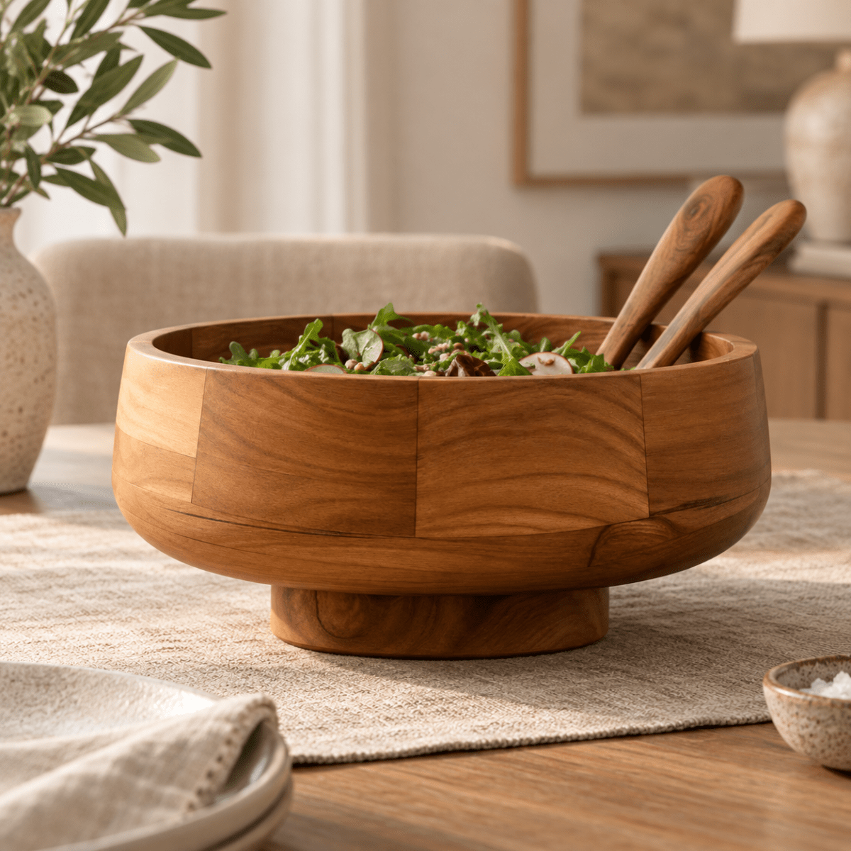 Bowl Acacia con base1