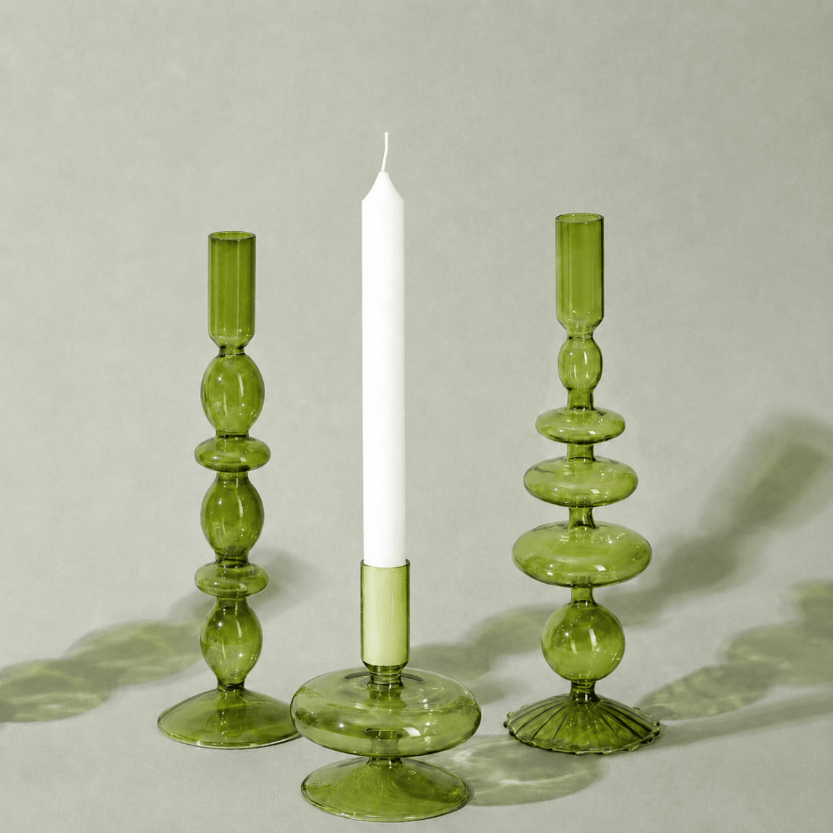 Set Candelabros Verde1