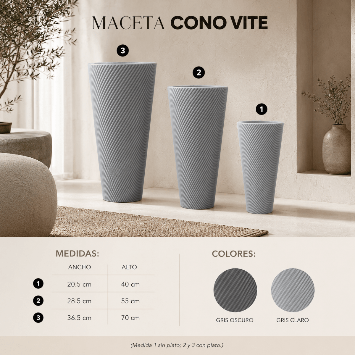 Maceta Cono Vite1