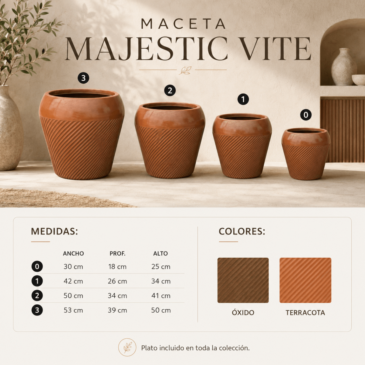 Maceta Majestic Vite1