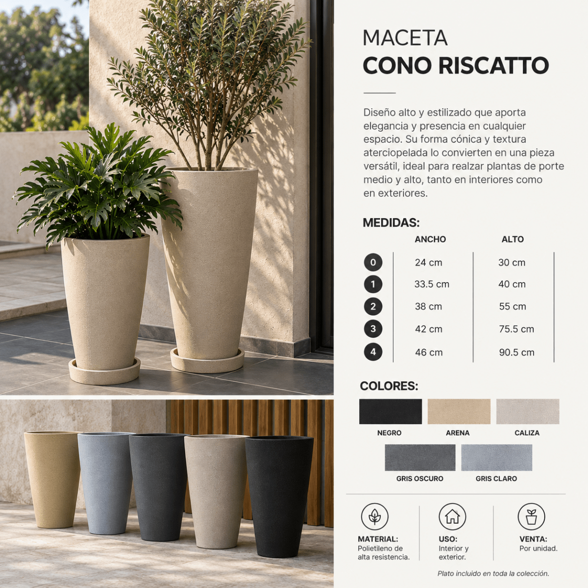 Maceta Cono Riscatto1