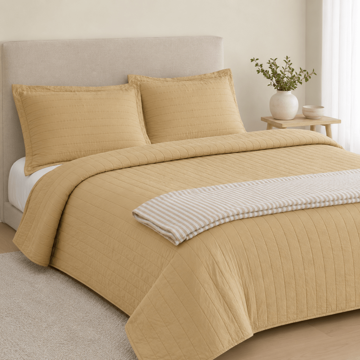 Cubrecama Gaia Sherpa Beige2
