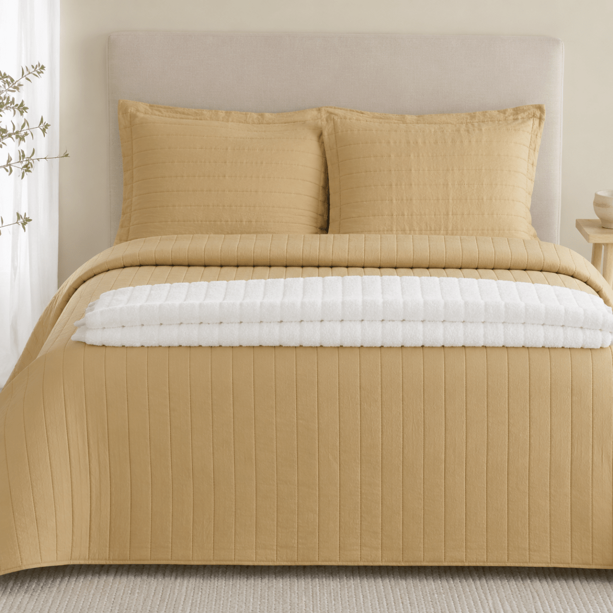 Cubrecama Gaia Sherpa Beige3
