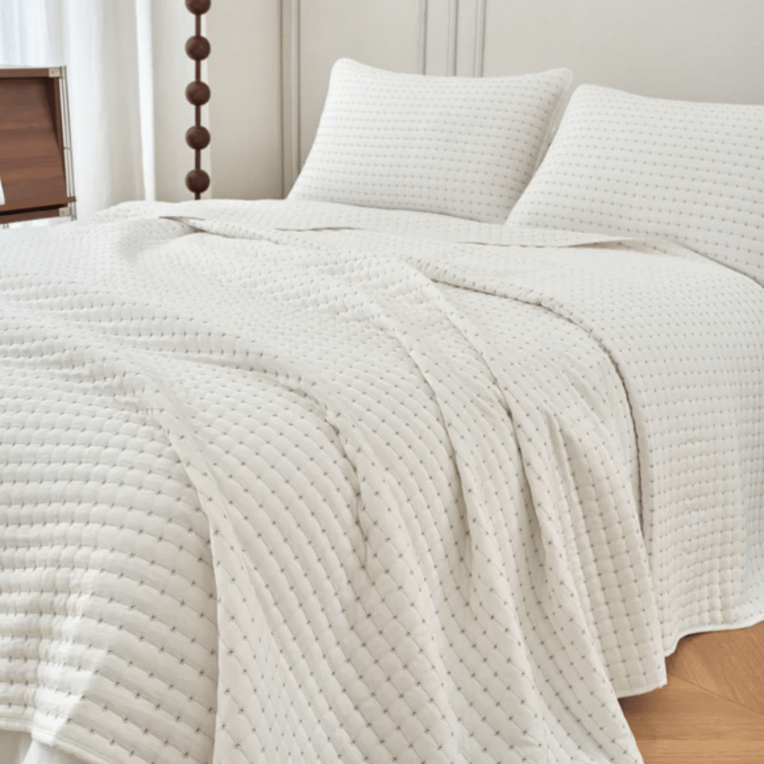 Cubrecama Sahara OffWhite Gris2