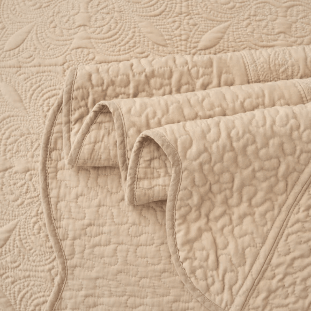 Cubrecama Jazmin Beige3