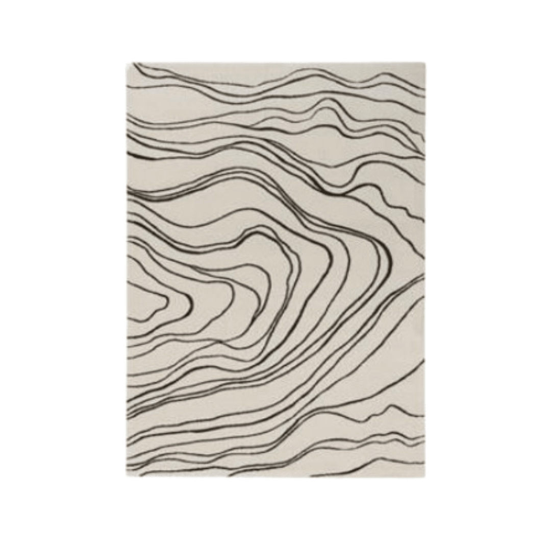 Alfombra Sevilla Ivory Black5