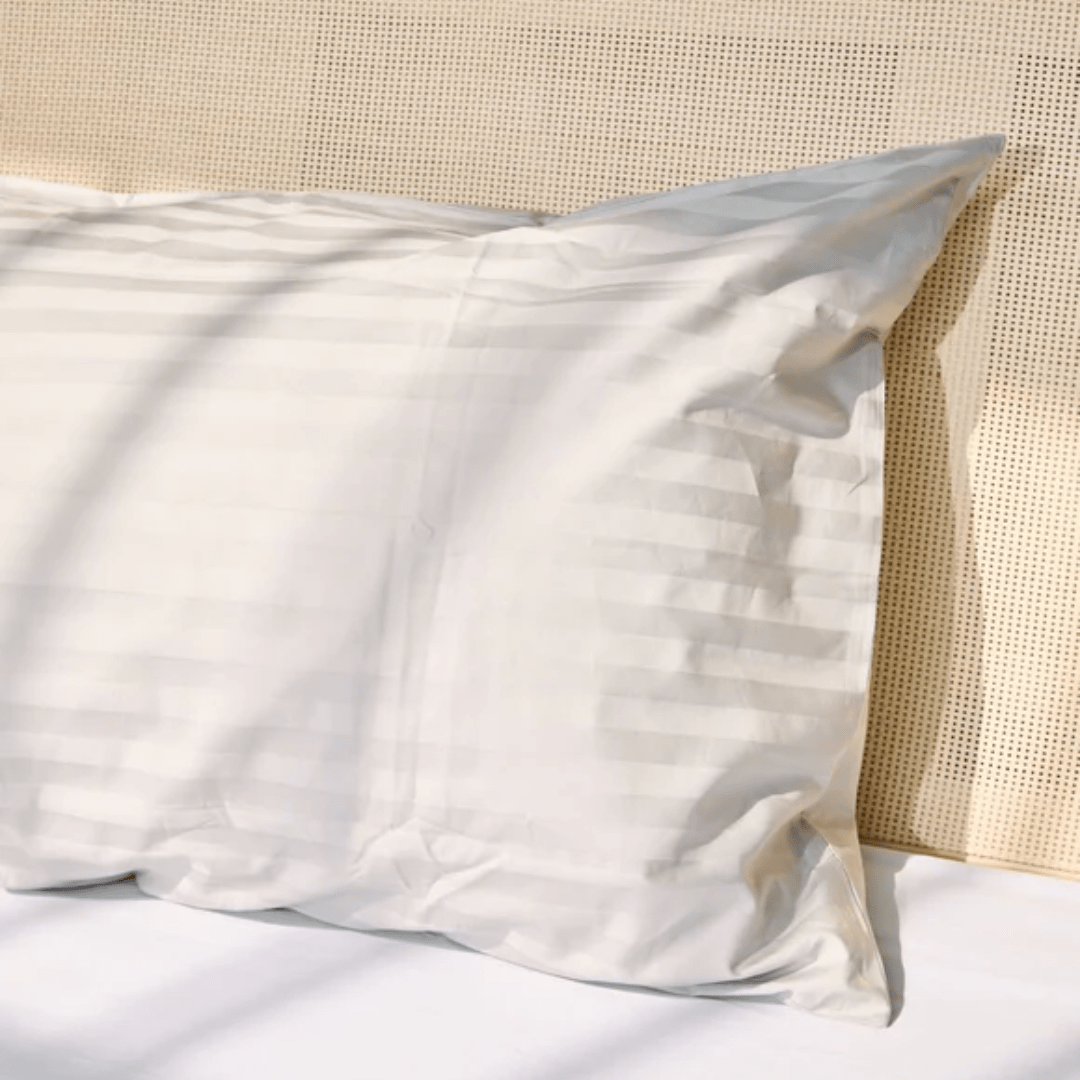 Funda Edredón Stripe 500 Hilos Gris Plata1