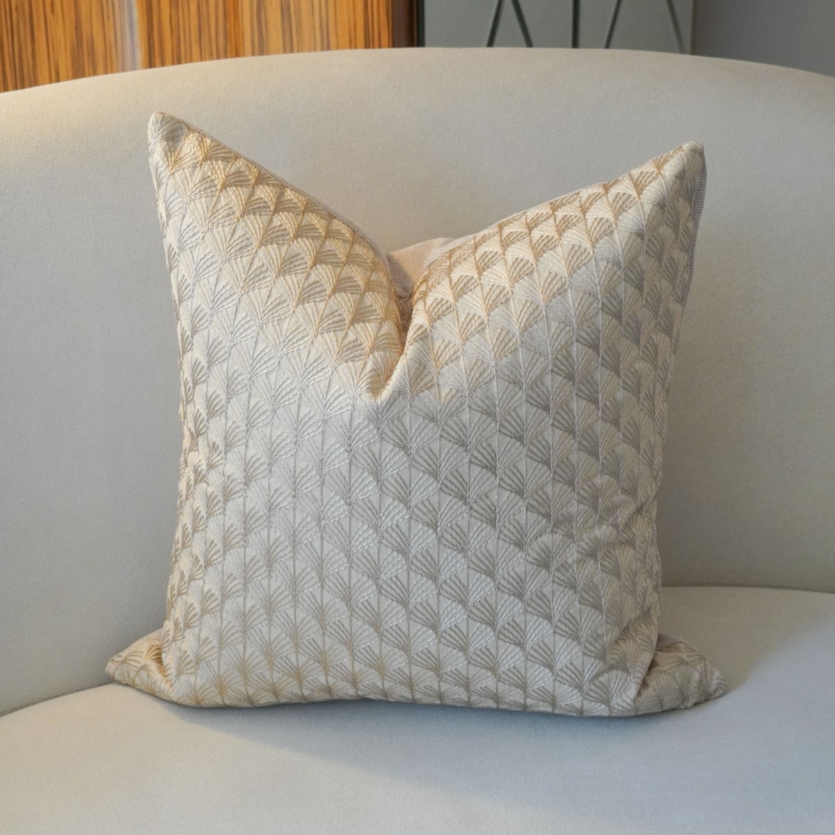 Funda de Cojín Abanico Bronce1