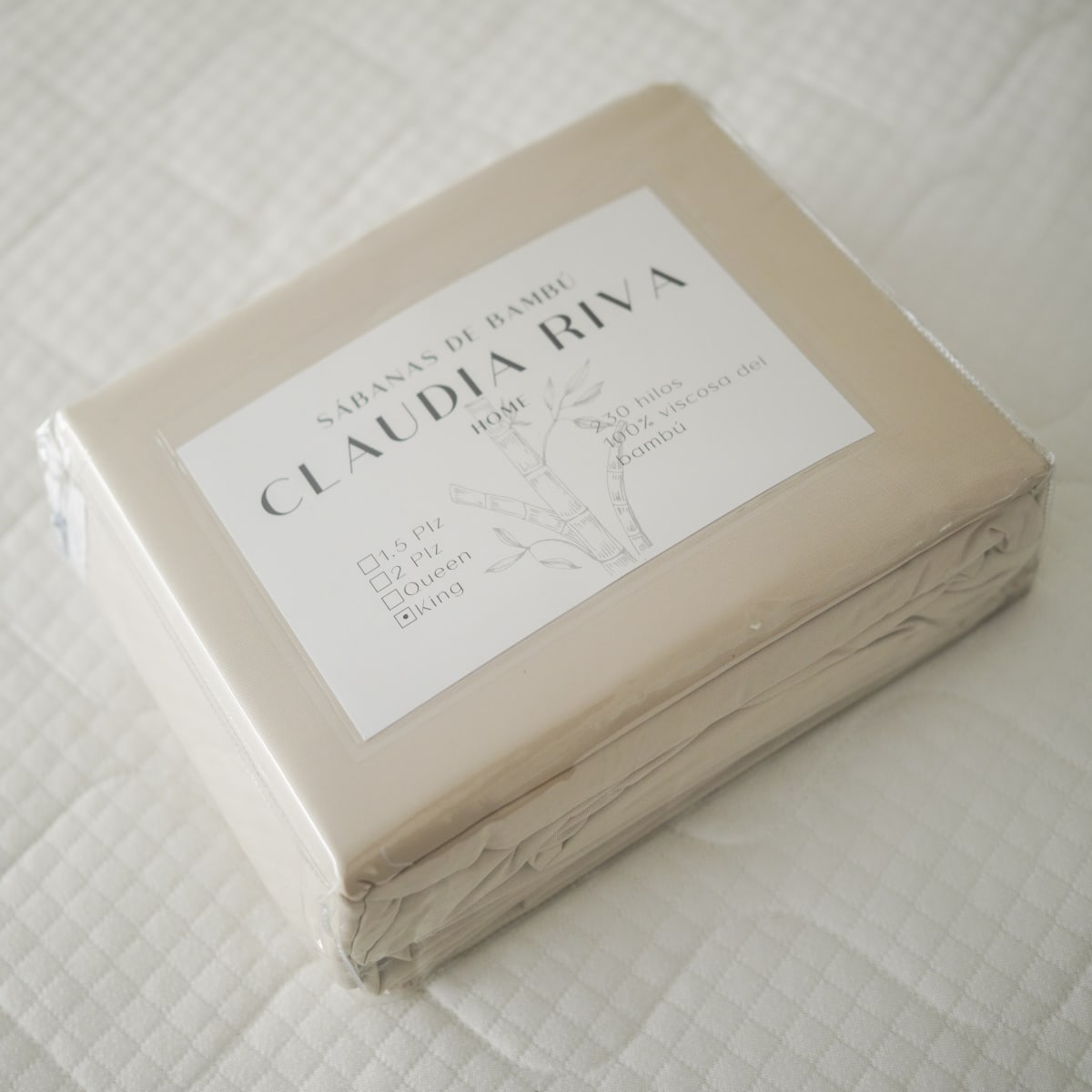 Sábanas Bambú Beige 230 hilos8