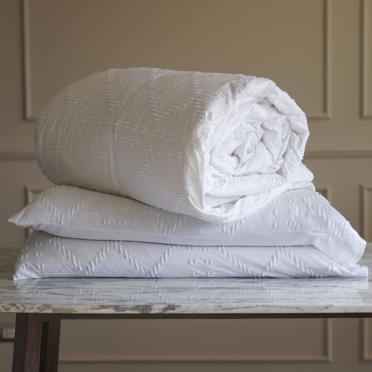 Funda Edredón Rombos Blanco4