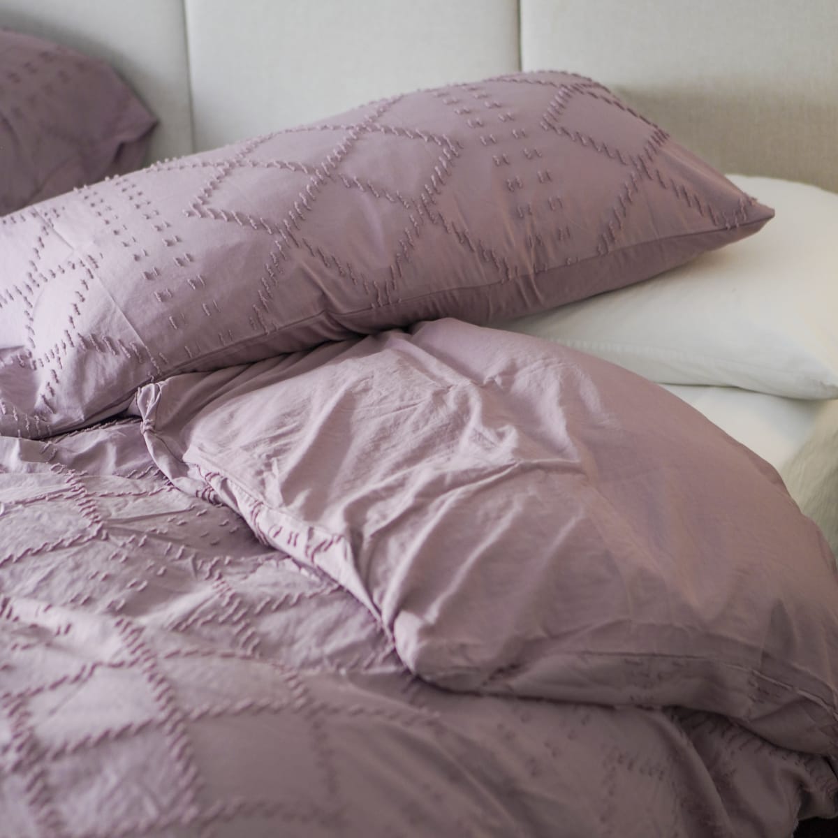 Funda Edredón Rombos Lila3