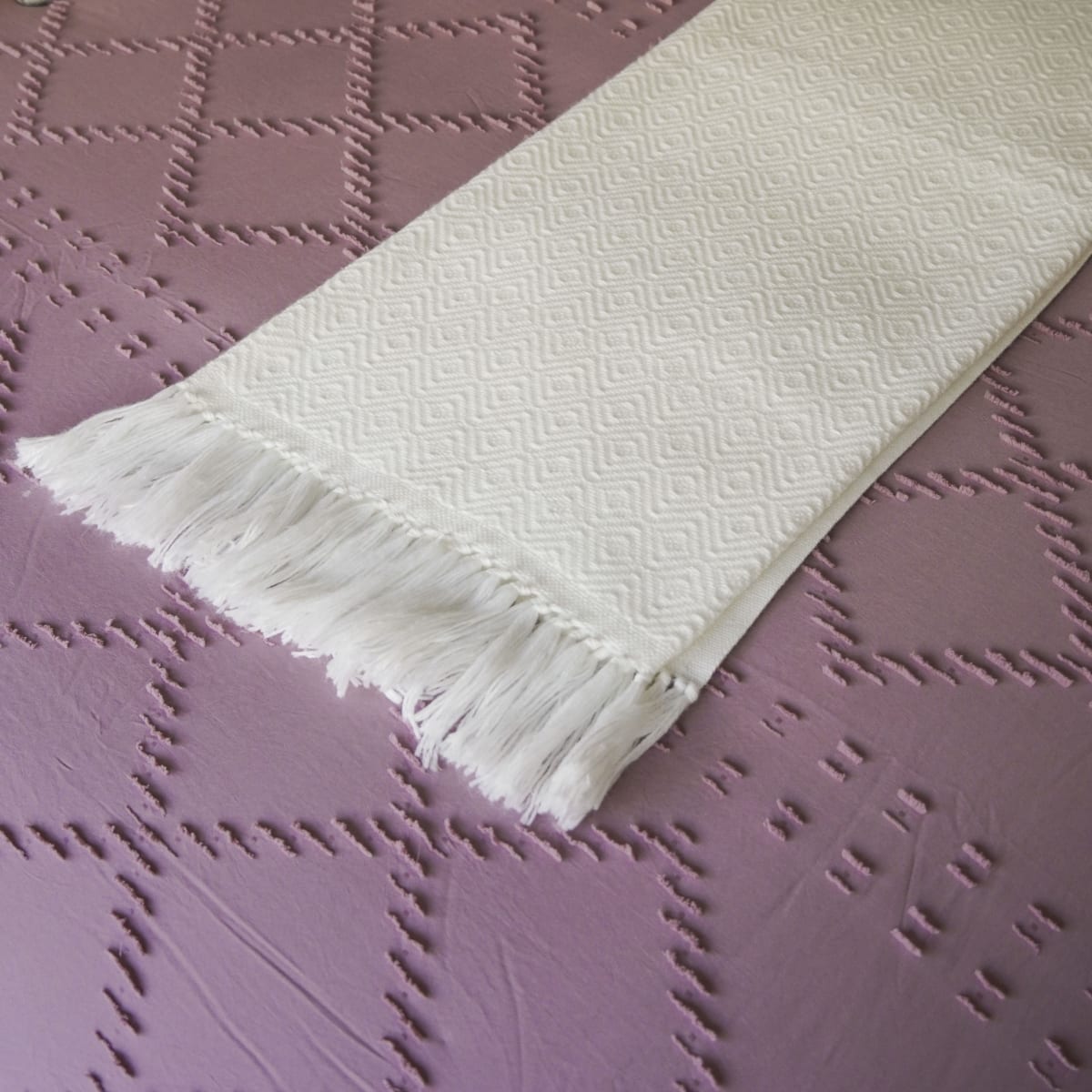Funda Edredón Rombos Lila7