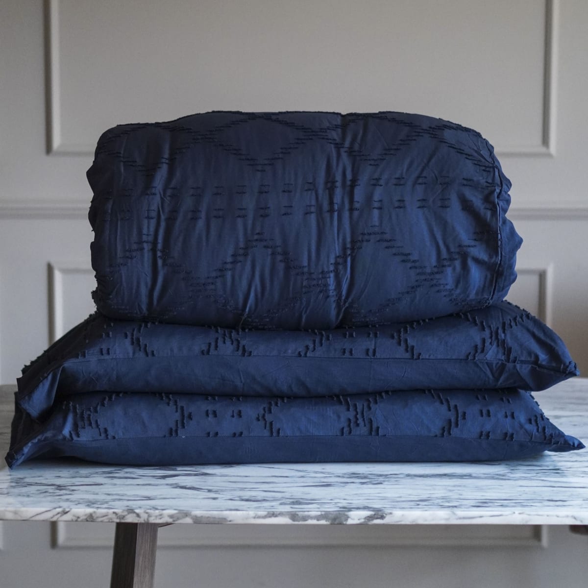 Funda Edredón Rombos Azul12