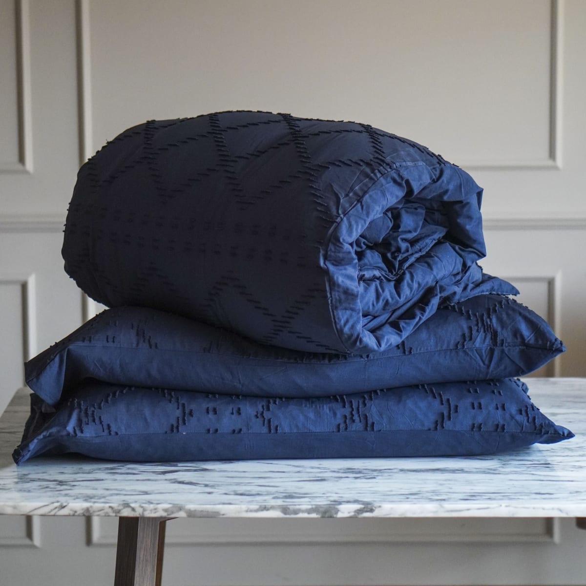 Funda Edredón Rombos Azul15