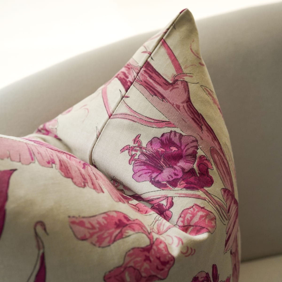 Funda de Cojin Floral Rosa2