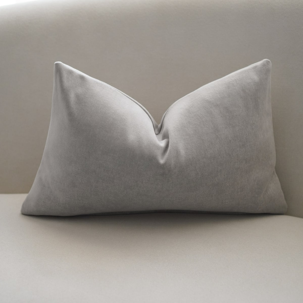 Funda de Cojín Marian Gris Plata Rectangular1