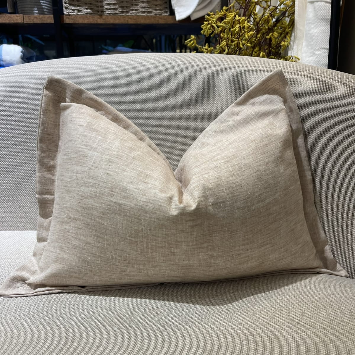 Funda de Cojín Solid Natural Rectangular1