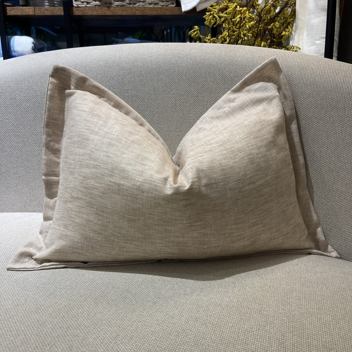 Funda de Cojín Solid Natural Rectangular2