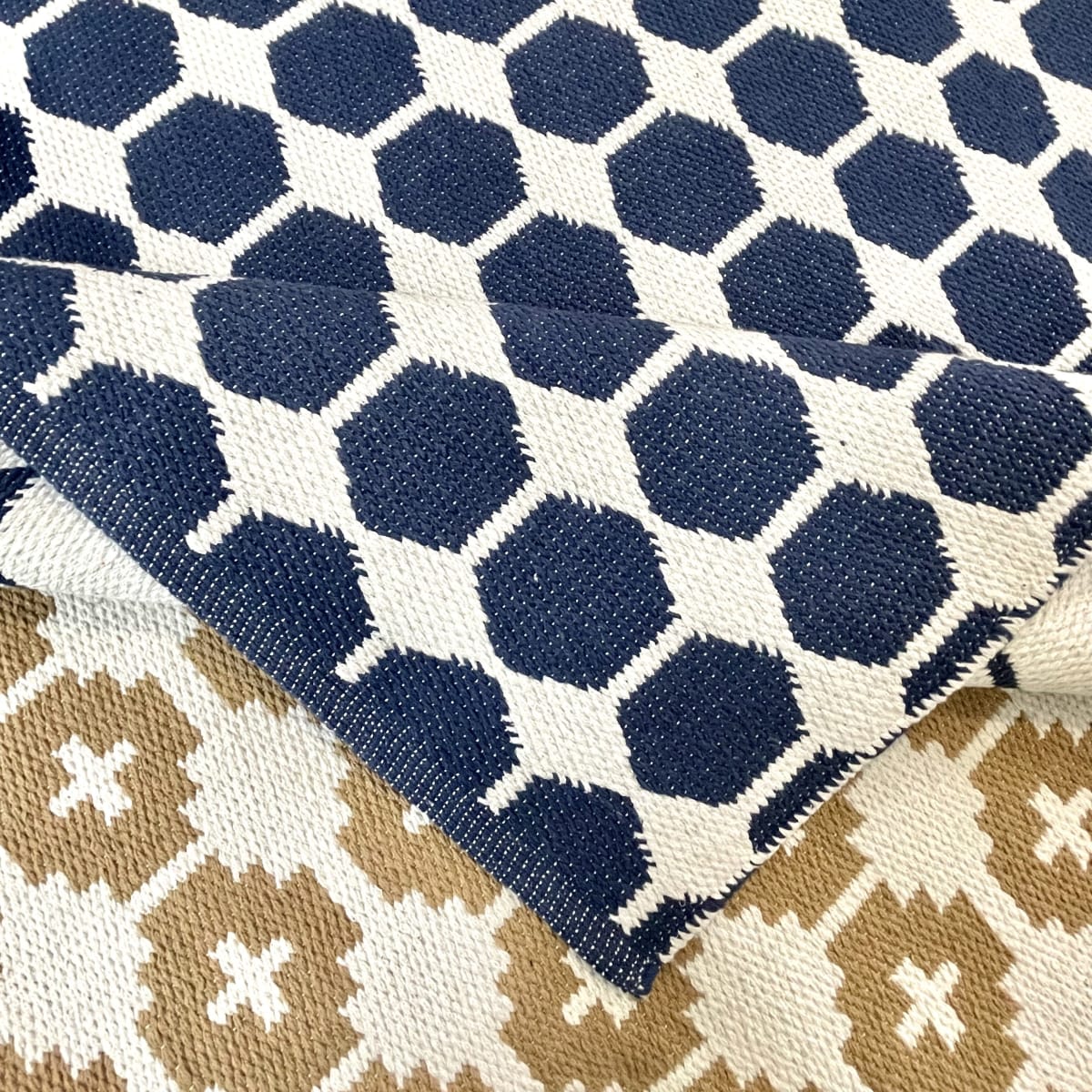 Alfombra Hexagonal Índigo3