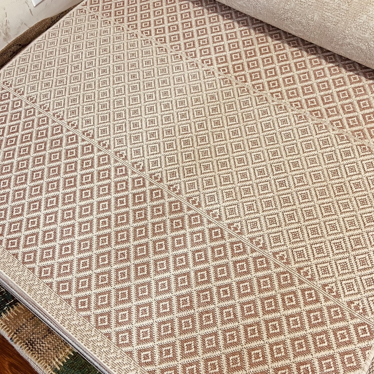 Alfombra Rombos Rosa 1901