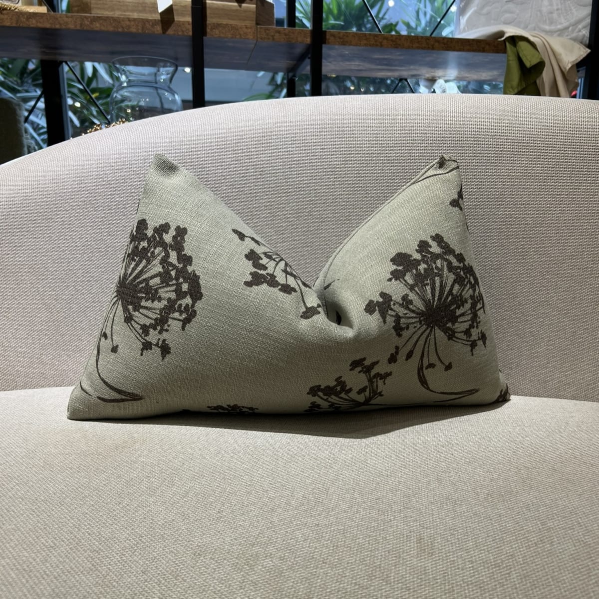 Funda de Cojín Olivia Verde Rectangular2