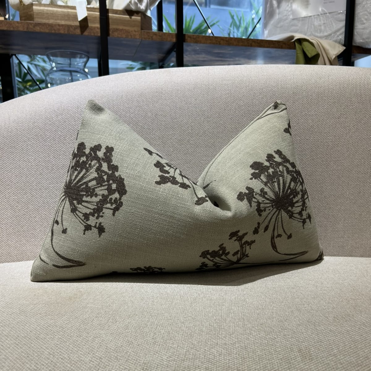 Funda de Cojín Olivia Verde Rectangular3