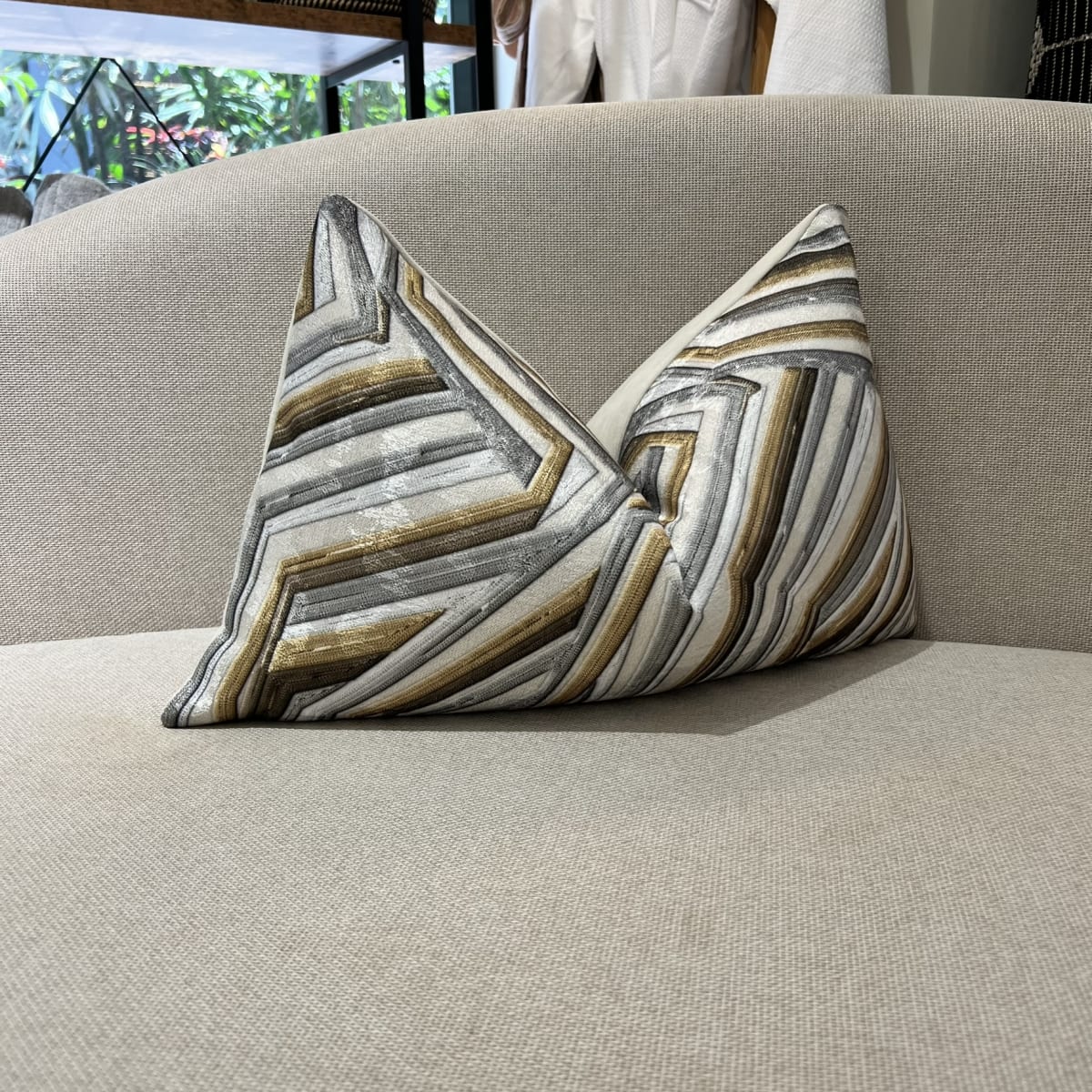 Funda de Cojín Samantha Gold rectangular2