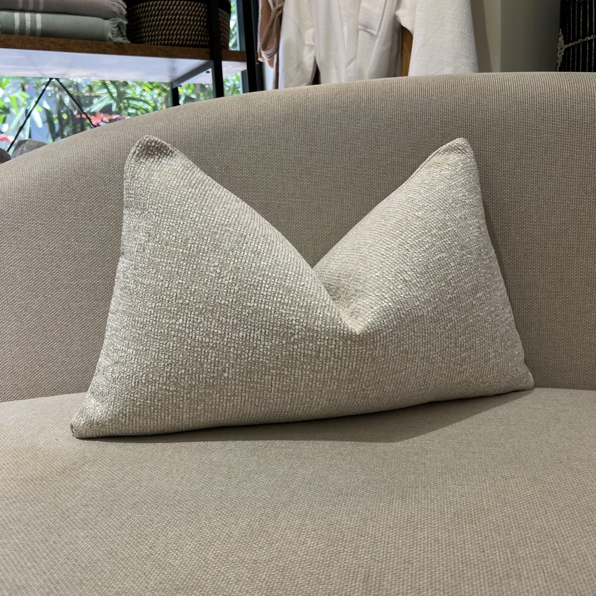 Funda de Cojín Ainara Beige Rectangular2