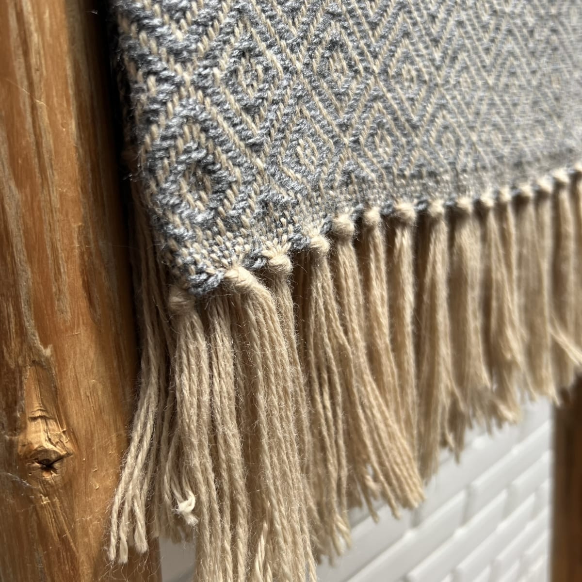 Manta Rombos CharcoalBrown10