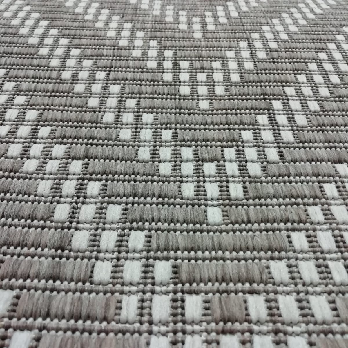 Alfombra Runner ZigZag Champagne3
