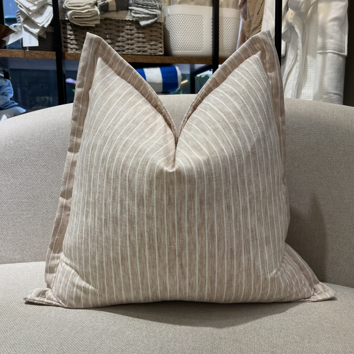 Funda de Cojín Lino Moana Beige2