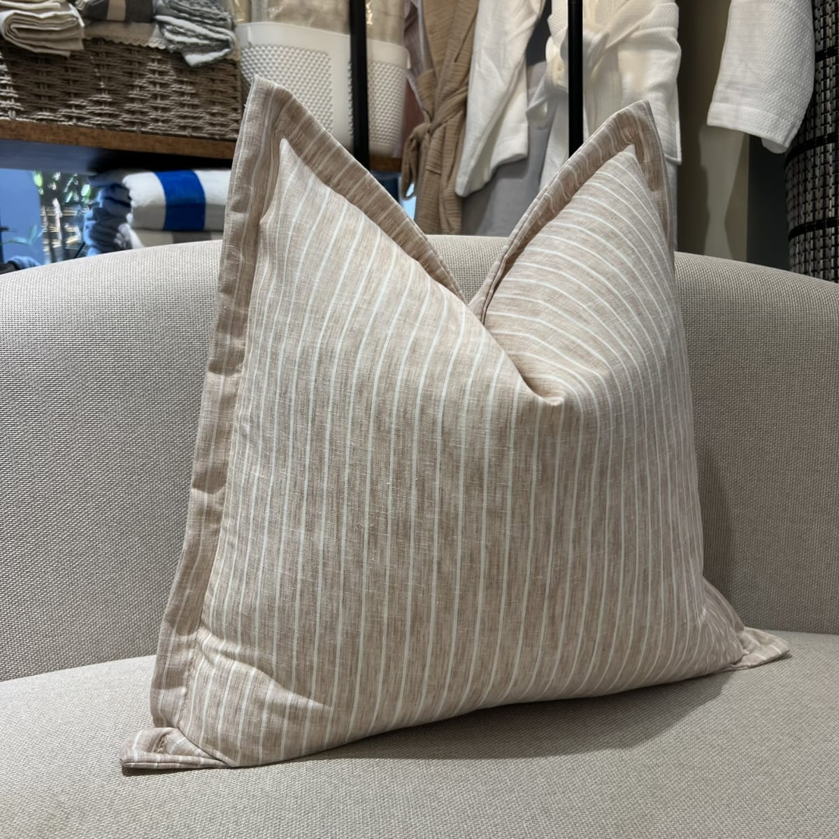 Funda de Cojín Lino Moana Beige3