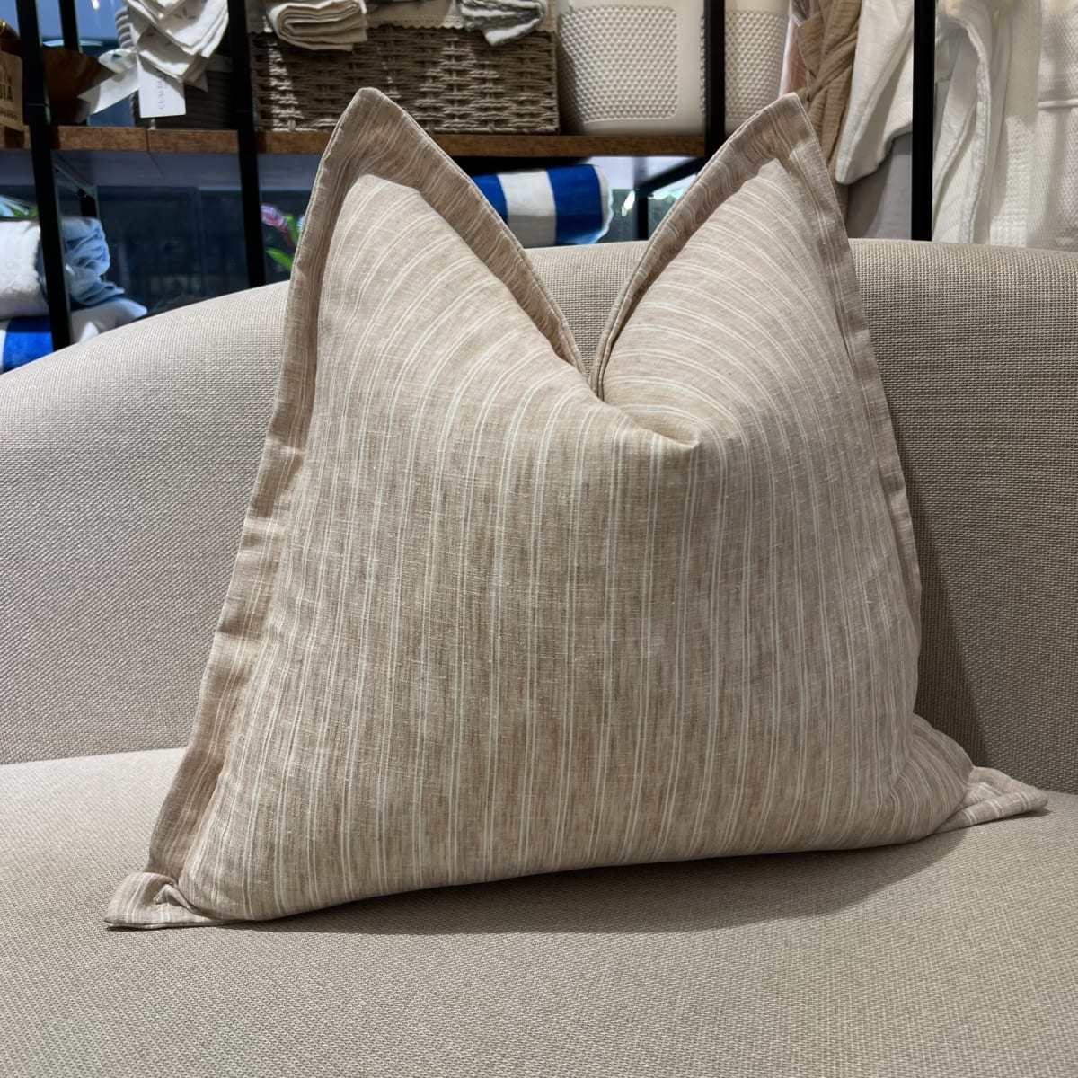 Funda de Cojín Lino Marina Beige3