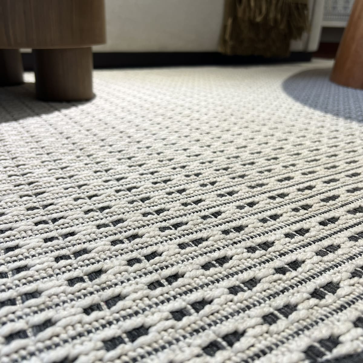 Alfombra Scored White Ovalada 230C3