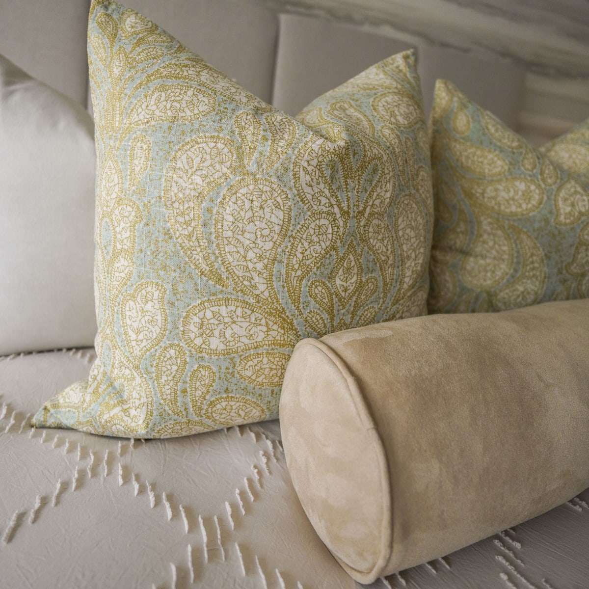 Funda de Cojin Cilindrico Marian Beige3