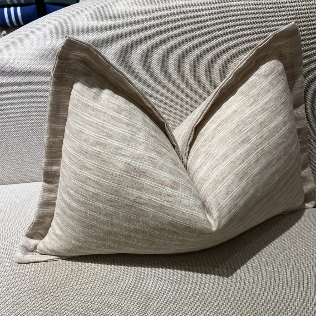 Funda de Cojín Lino Marina Beige rectangular2