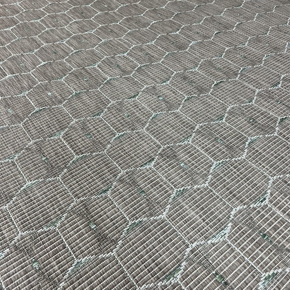 Alfombra Forest Green Hexagonal 2904