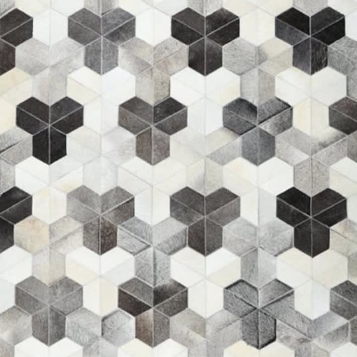 Alfombra de Cuero Panal1