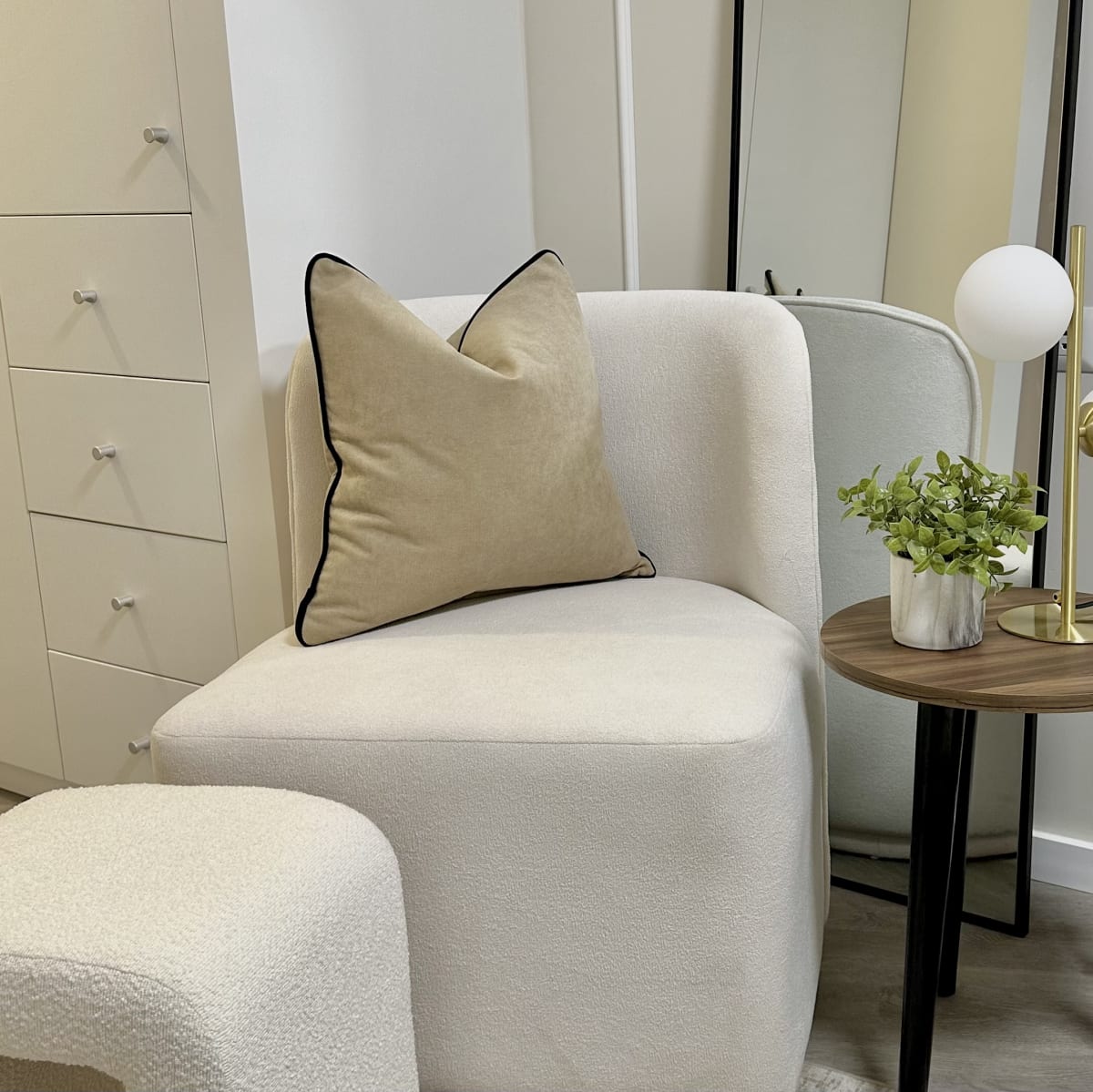 Funda de Cojín Frame Beige1