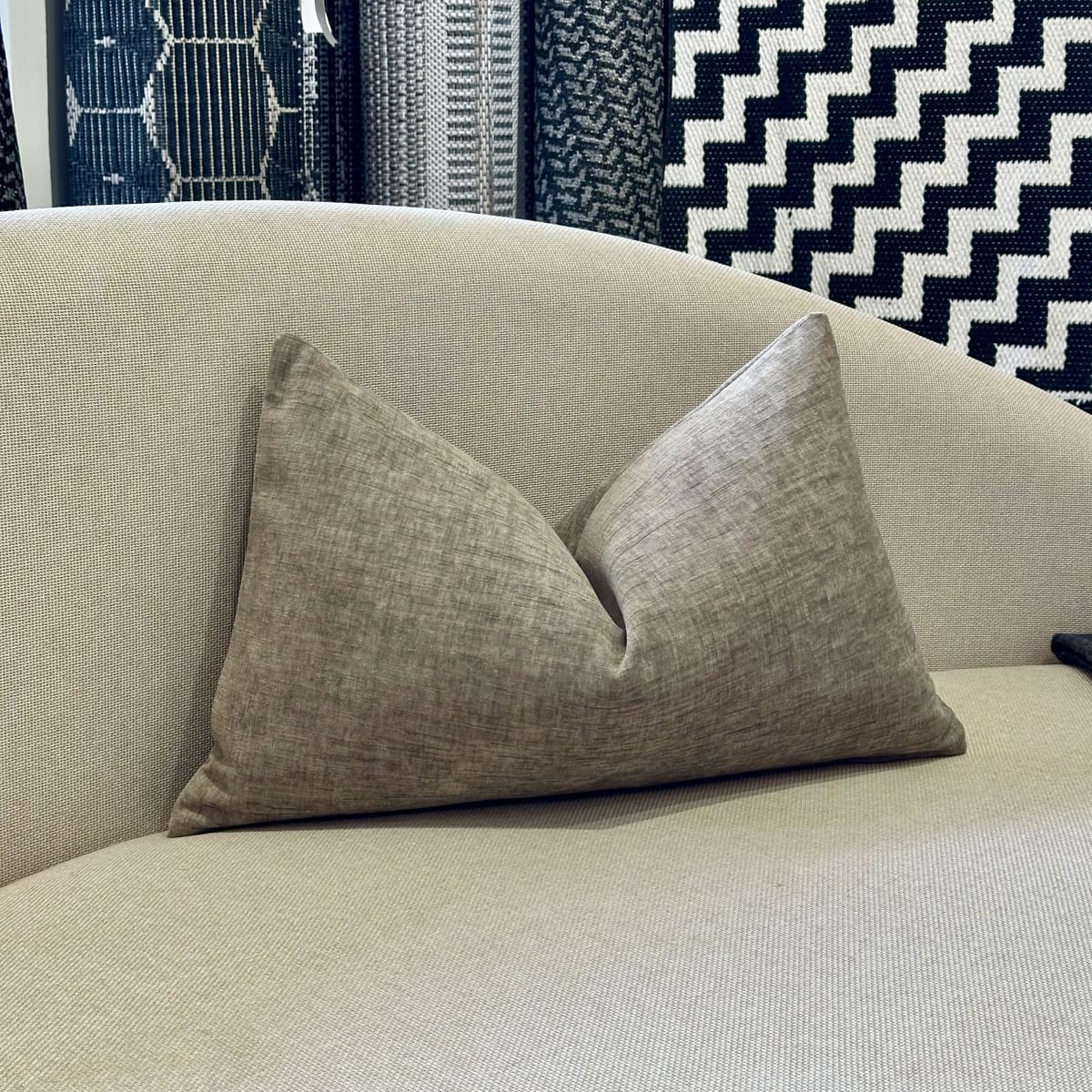 Funda de Cojín Ceniza Rectangular1